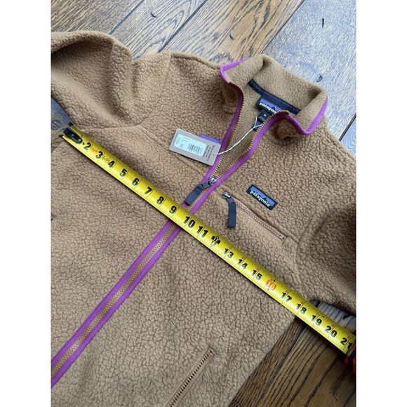 Patagonia Women’s Retro Pile Fleece Jacket XS Nest Brown NWT Retail $149 - Picture 6 of 7